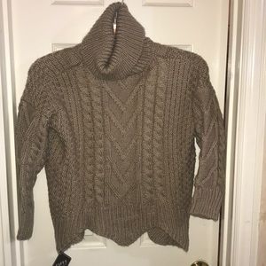 Zaful Oversized Mauve/ Tan Knitted Sweater